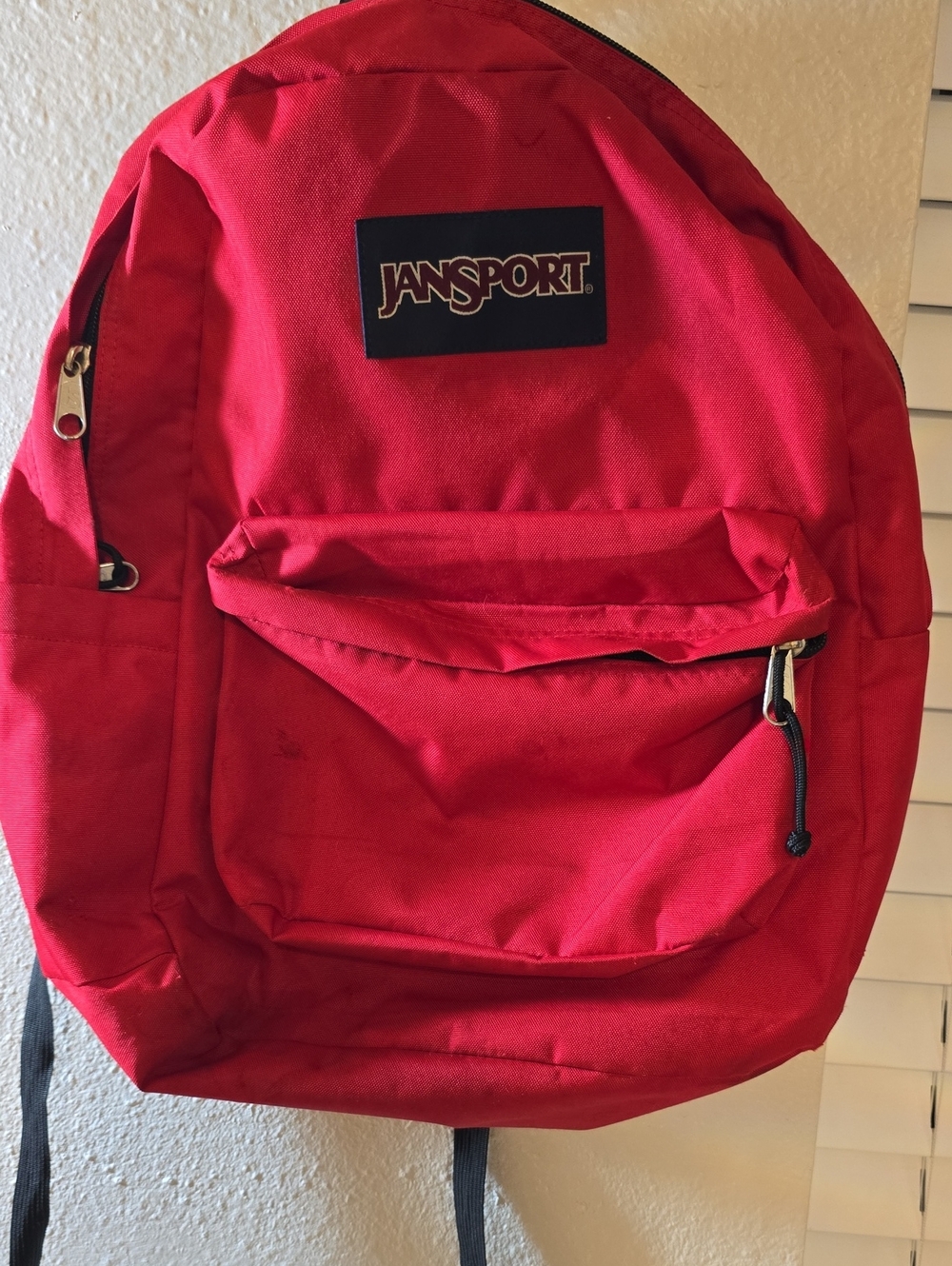 Jansport Red Everyday Backpack with Front Pocket